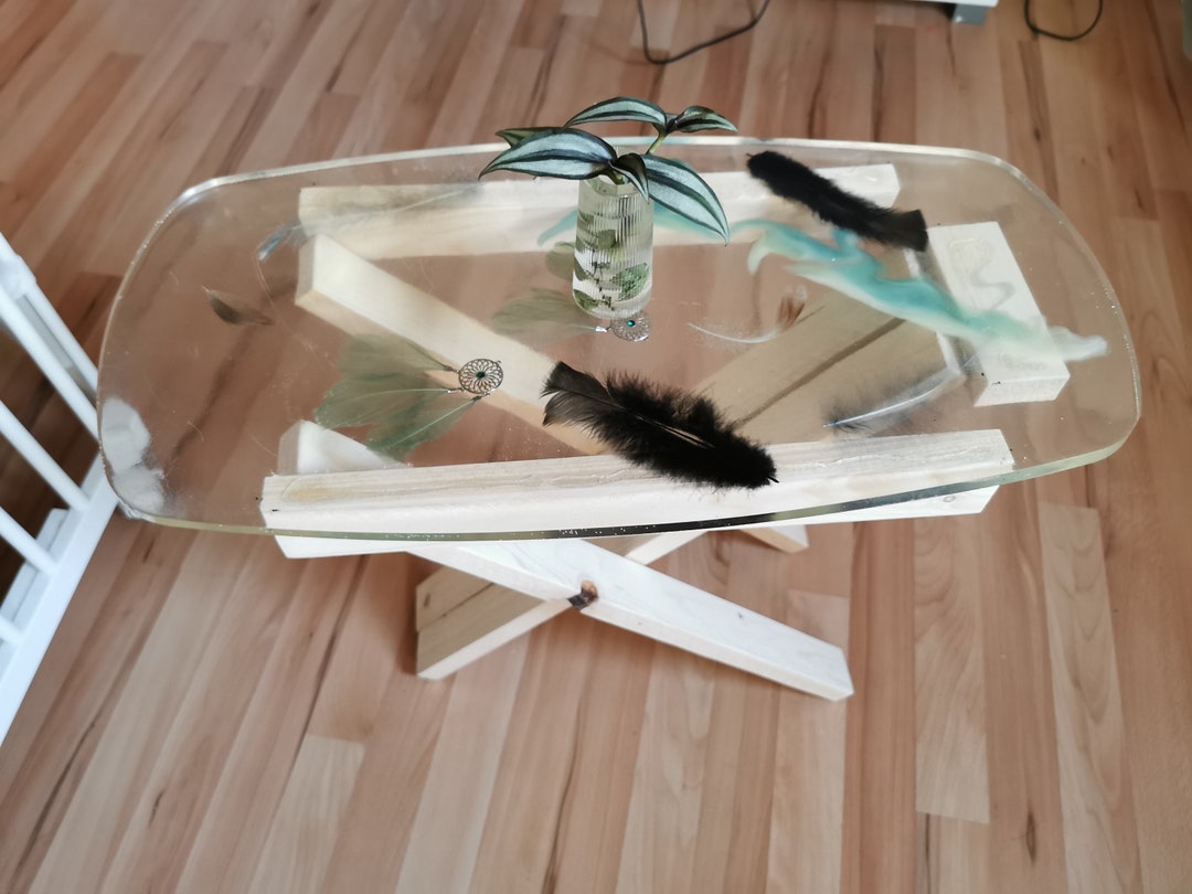 Epoxy Resin Side Table Etsy