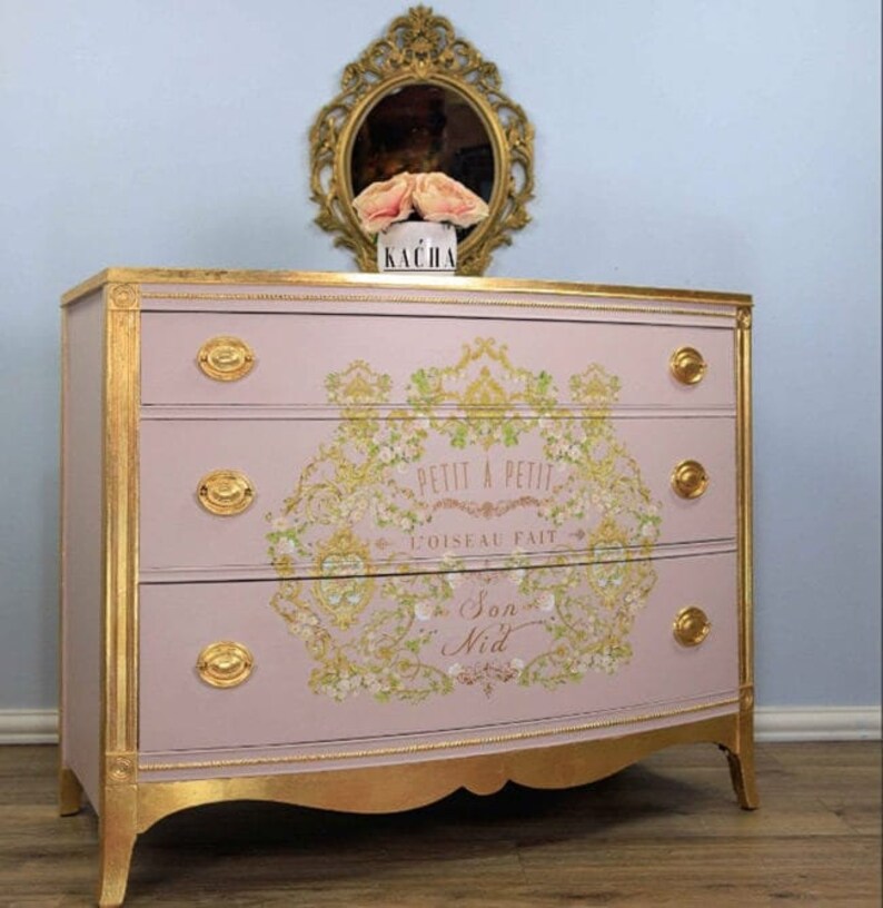 Gold Foil Kacha Petit Petit Redesign by Prima Furniture Etsy
