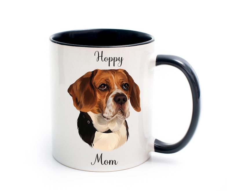 Custom Dog Mug + Name, Hand Drawn Dog breed Mug, Dog loss Coffee Cup, Personalized Dog Mugs for Mom/Dad, Christmas Gift For Pet Parents