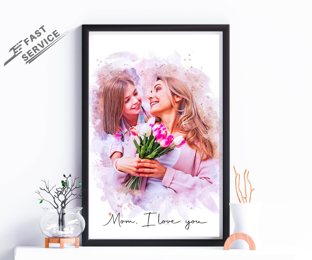 Personalized Wall Art Mothers Day Gift From Daughter | Mom Gift for Her ...