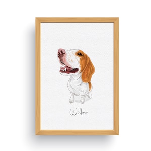 Hand painted dog, pet portrait custom, dog portrait, personalized print, custom dog painting, mini custom painting, dog drawing portrait, gift for pet owner, dog sketch portrait, painting from photo, watercolor painting, pet memorial gift, pet loss gift