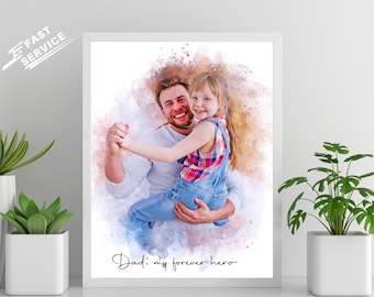 Personalisiertes Vatertagsgeschenk von Sohn oder Tochter | Jahrestag Geschenk für Ehemann | Papa Geschenk | Geburtstagsgeschenk für Ihn | Geschenk von Frau