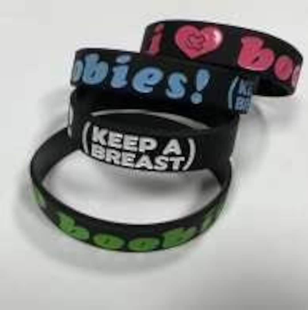 I Heart Boobies Bracele Etsy