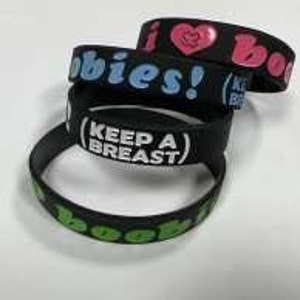 I love boobies bracelet top