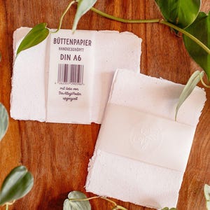 Handgeschöpftes Karten Set - Büttenpapier