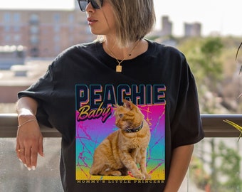 Custom Pet Dog Cat Bootleg Rap Tee, Custom Your Own Bootleg Shirts, Custom Photo Shirt, Vintage 90s Graphic T-shirt Cat Lover Cat Owner Gift