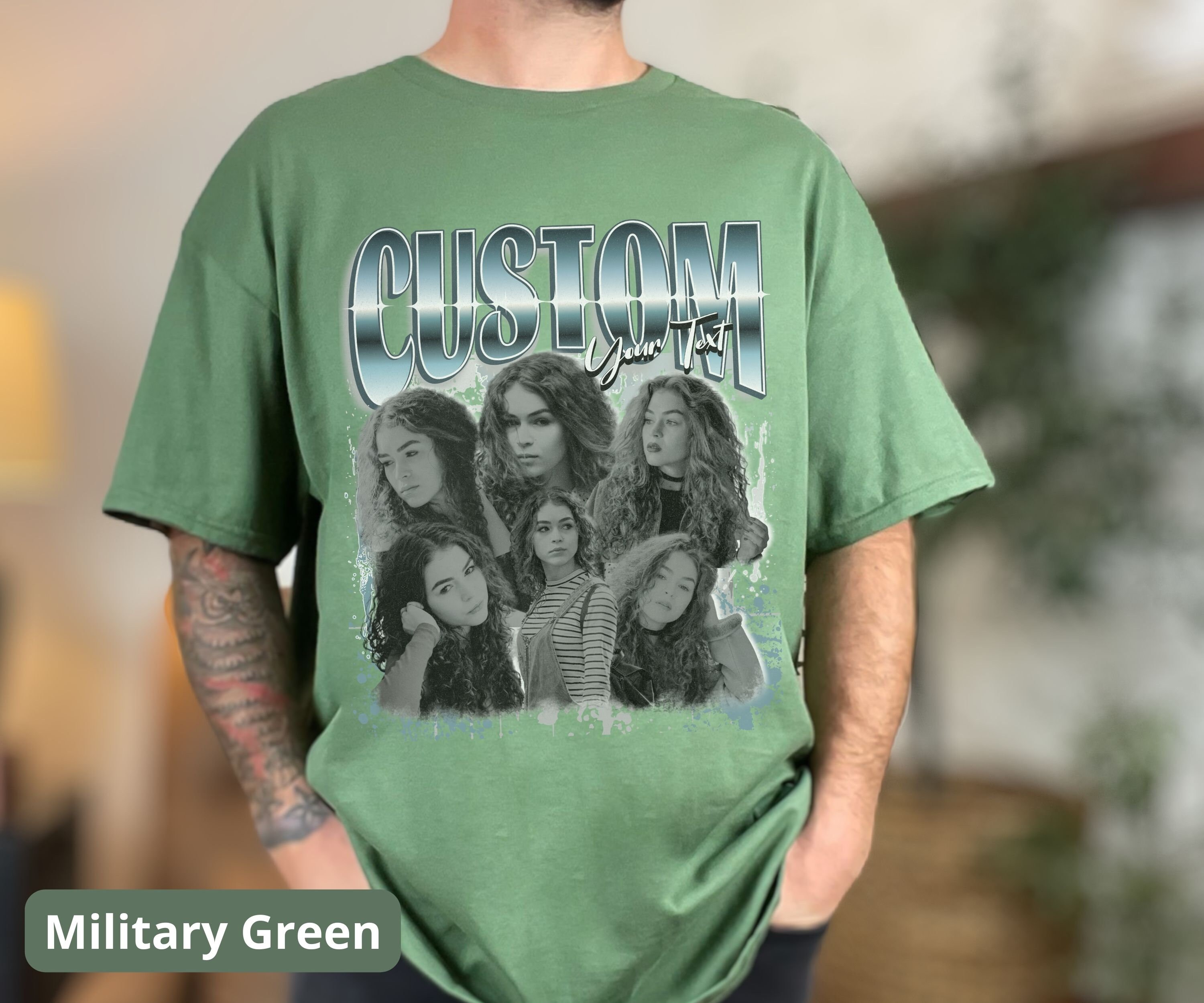 Custom Bootleg Rap Tee, 90s Vintage Graphic Custom Rap Shirt