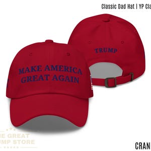 Roter MAGA-Hut 45 47 Trump-Hut für Männer Frauen MAGA-Baseballmütze Trump Flagge bestickter Hut Machen Amerika wieder großartig unstrukturiert