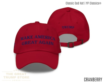 Red MAGA Hat 45 47 Trump Hat for Men Women MAGA Baseball Cap Trump Flag Embroidered Hat Make America Great Again Low Profile Unstructured