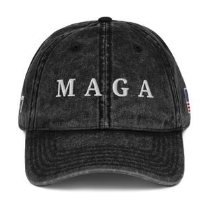 MAGA Hat Vintage Trump Hat 45 47 Distressed Hat Trump Patriotic Hat Washed Trump Hat Political Gift Trump Rally Hat Trump 2024 Election