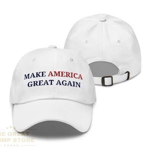 MAGA Hat, Make America Great Again Embroidered Hat, Trump Baseball Cap, Trump RWB Hat, Maga Patriotic USA Hat, Maga Red White Blue Hat