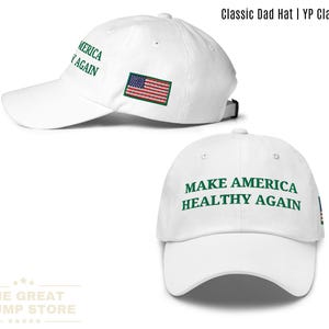 Make America Healthy Again Hat Flag MAHA Baseball Hat Embroidered, Kennedy Trump Hat for Women Men, RFK Jr MAHA Merch Gift for Her Him