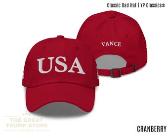 JD Vance 48 Hat USA Classic Baseball Hat Trump Vance for President 2028 Hat Vance Embroidered Cap American Flag Patriotic Hat JD Vance 2028