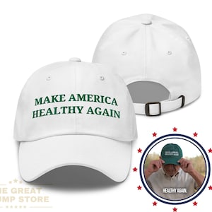 Make America Healthy Again Hat MAHA Embroidered Hat Trump Kennedy Hat MAHA RFK Jr Hat Robert Kennedy Jr