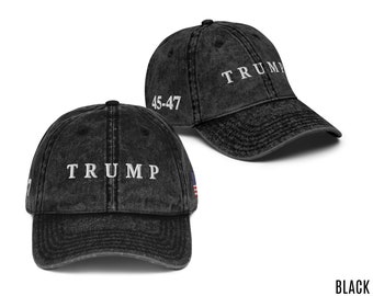 Trump Hut 45 47 Vintage Hut Trump Waschgewaschene Kappe Trump Denim Hut Trump Geschenk für Männer Hut Trump Frauenhut Vaterländischen Trump 2024 Kampagne