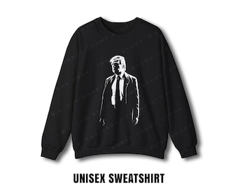 DONALD TRUMP Sweatshirt Donald Trump Shirt Trump Crewneck Sweatshirt Donald Trump Gift Trump Supporter Gift Trump 2024 Patriotic USA Shirt