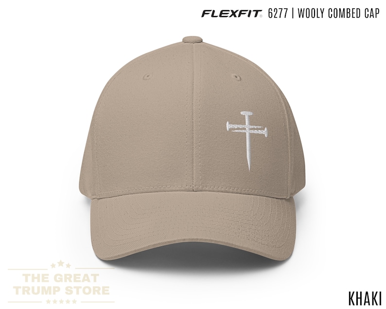Featuring a meticulously embroidered three nails cross, this Flexfit cap is a standout nail cross hat and cross baseball cap. Designed as a religious baseball hat and three nails hat, perfect for both Christian hats for men and women. Known as a cross hat, cross hats men, 3 nails flexfit hat, Christian cross cap, nail and cross hat, baseball hat embroidered cross, black hat with cross, mens fitted christian hat, rusty nails cross cap, three nail flex fit hat, 3 cross hat, and three nails hats.