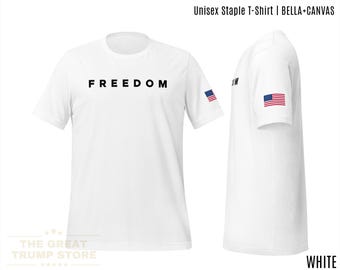 Camiseta Freedom inspirada en Charlie, camiseta de manga larga con la bandera estadounidense, regalos patrióticos para hombres y mujeres, camiseta del 4 de julio