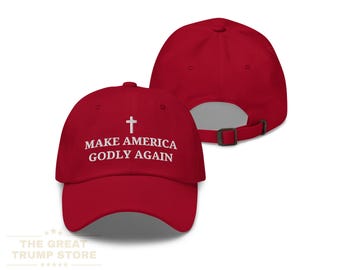 Make America Godly Again Hat, Trump MAGA Baseball Cap