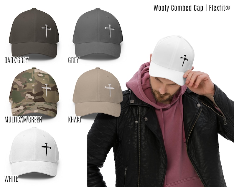 This nail cross hat is a versatile cross baseball cap and religious baseball hat, crafted as a three nails hat ideal for both Christian hats and Christian hats for men. It is additionally known as a cross hat, cross hats men, 3 nails flexfit hat, Christian cross cap, nail and cross hat, baseball hat embroidered cross, black hat with cross, mens fitted christian hat, rusty nails cross cap, three nail flex fit hat, 3 cross hat, and three nails hats.
