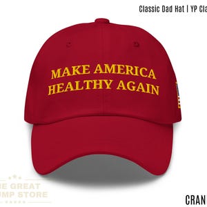 Make America Healthy Again Hat Embroidered MAHA Flag Hat, Kennedy Trump Baseball Cap RFK jr MAHA Hat for Women Men, Gift for Her Him