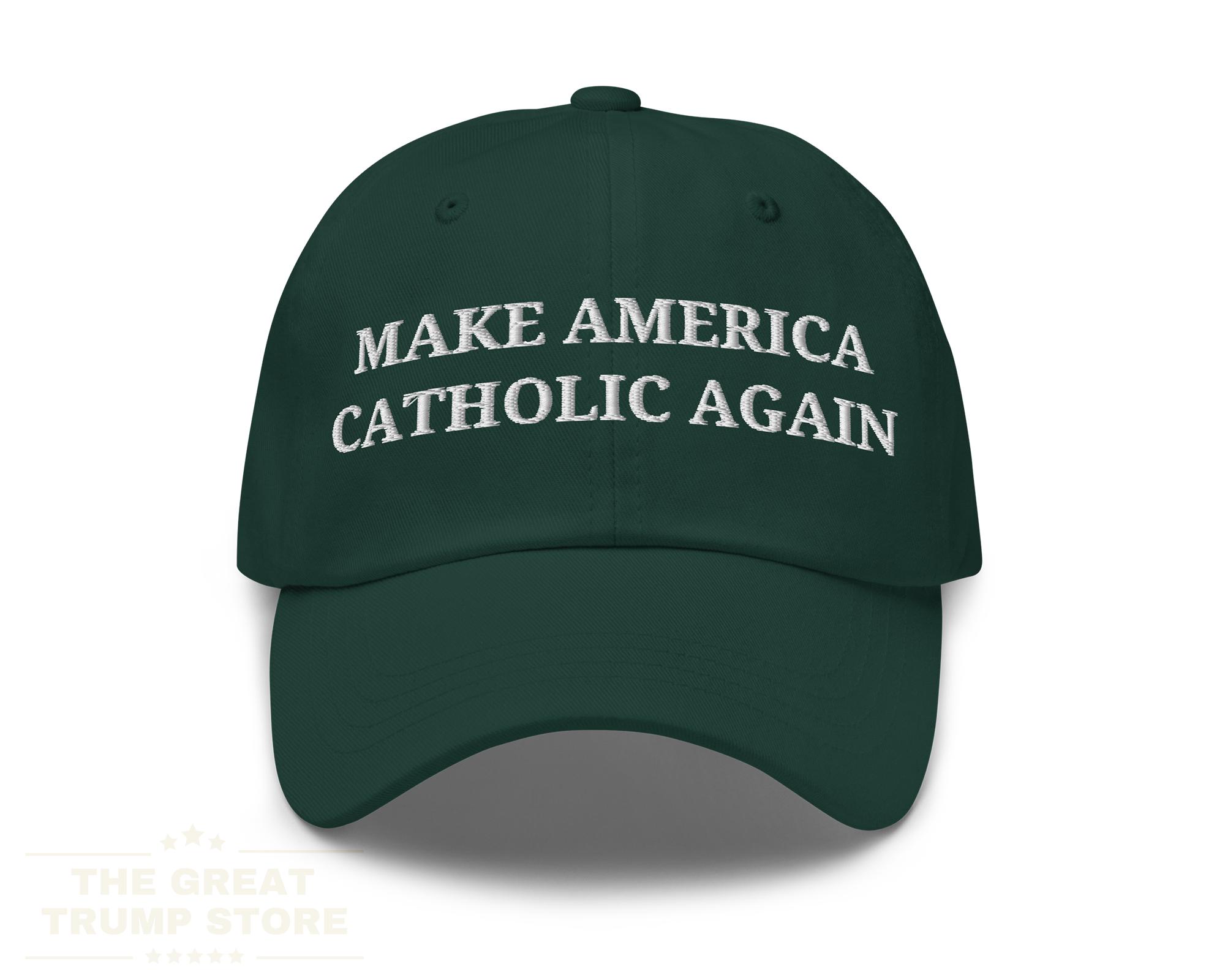 Casquette de baseball classique Make America Catholic Again, brodée, casquette non structurée