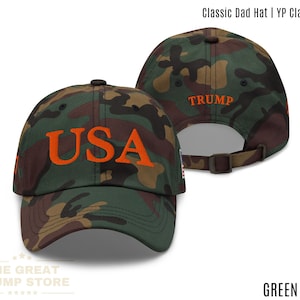 USA Camo Hat Trump 45 47 Hat Trump Military Hat USA Army Hat Patriotic Trump Baseball Cap USA Hat Trump 2024 Campaign Trump Camouflage Hat