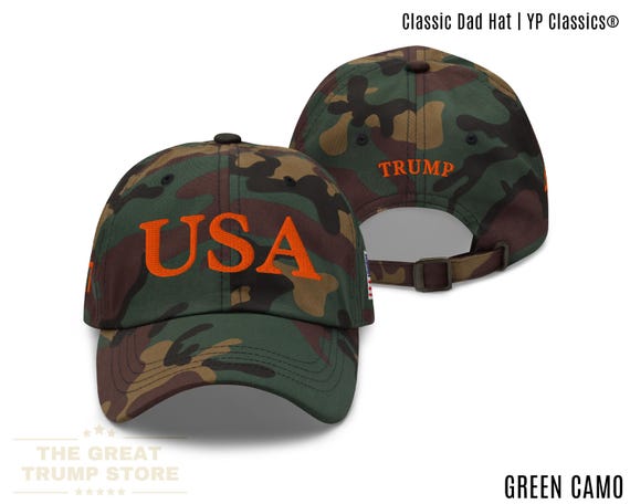 USA Camo Hat Trump 45 47 Hat Trump Military Hat USA Army Hat  display picture 3