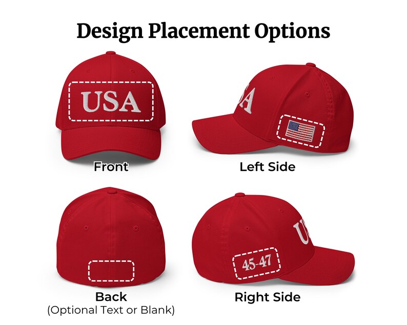 4th of July Hat Trump 45 47, USA Flag Flexfit Cap, Fourth of July Patriotic Gift for Men Women image 4