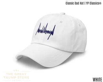 Casquette Donald Trump emblématique, casquette de baseball en coton brodée, réglable