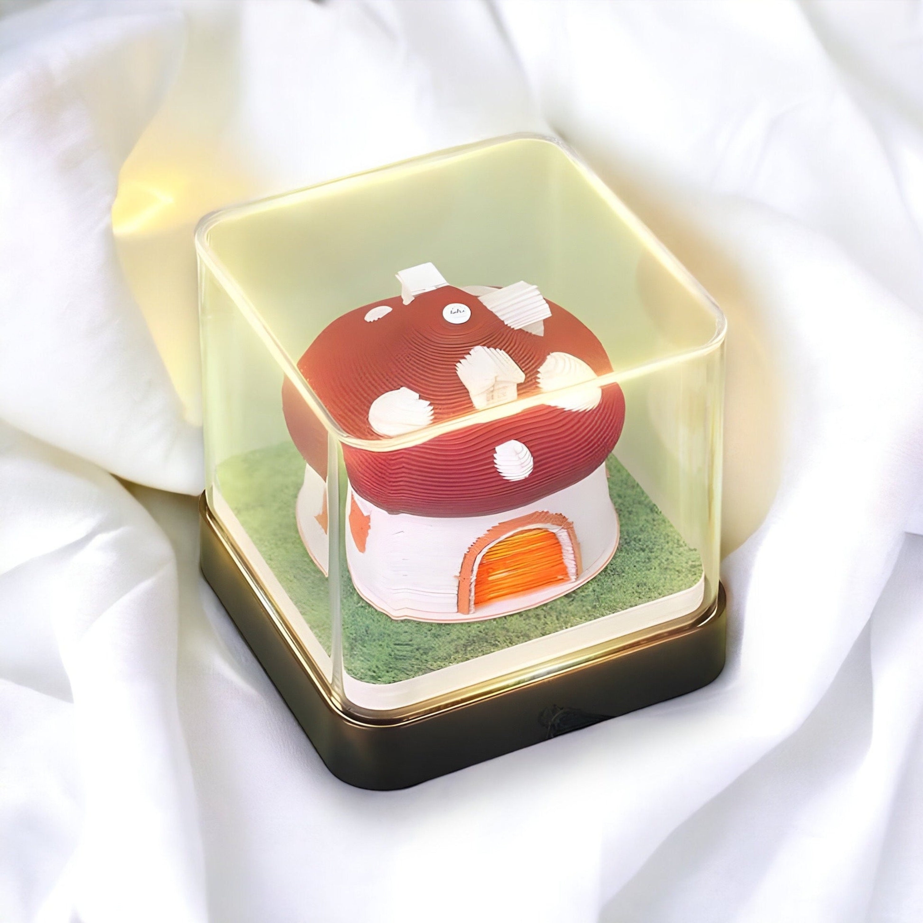 3D Calender 2024, Mushroom House Calender, Desktop Calender, 3D Memo