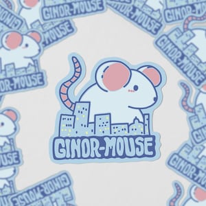 Autocollant en vinyle Ginor-Mouse