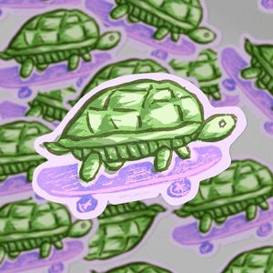 Vinylsticker skateboardschildpad
