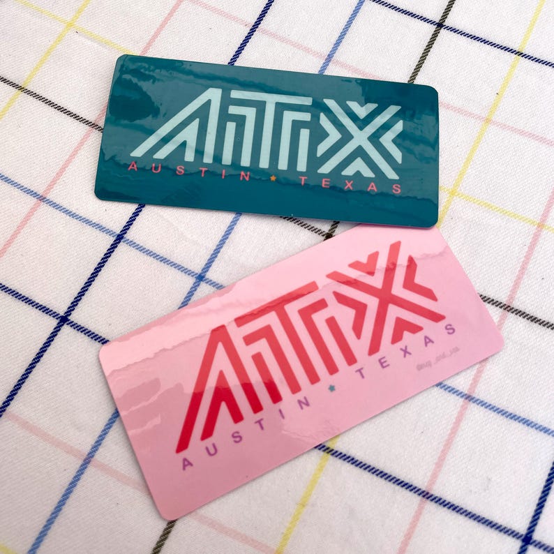 ATX Austin Texas Vinyl Sticker - Etsy