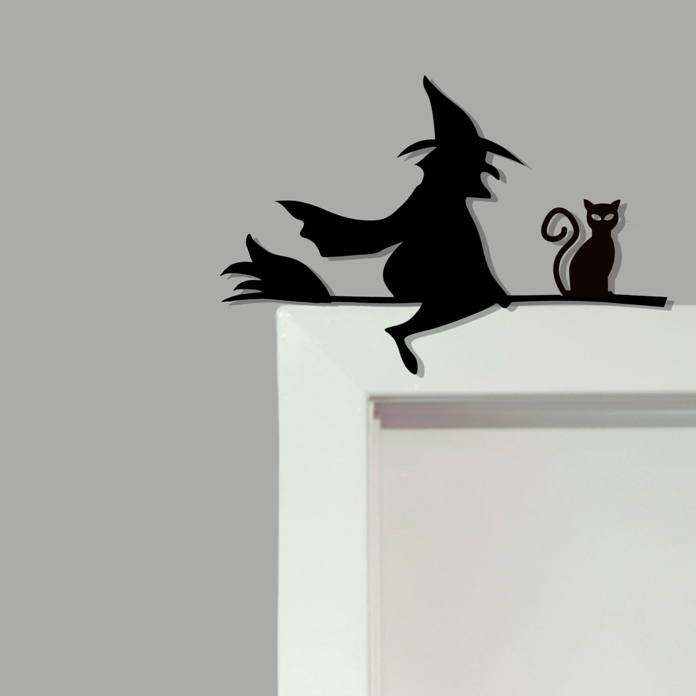 Witch Door Corner | Door Topper | Halloween Decor | Holiday Decor | Fall Decor | Fireplace Decor