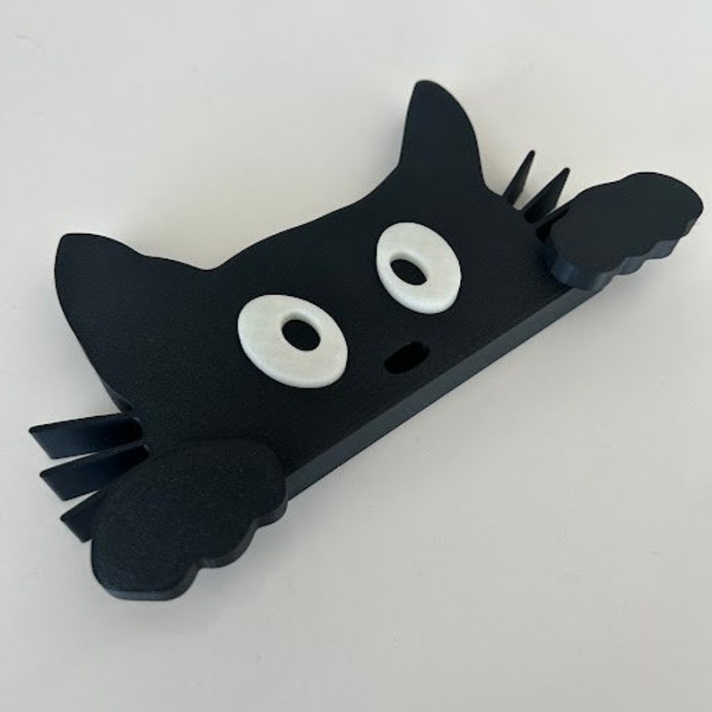 Black Cat Door Topper Etsy
