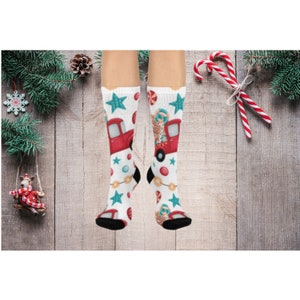 Christmas Cushioned Crew Socks perfect stocking stuffers for christmas parties, gifts loves feet, presents, comfort. all things feet.