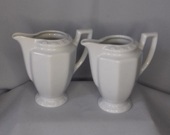 Duo de petits pots Vintage Porcelaine blanche Rosenthal Germany