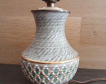 Jacques Breugnot ceramic lamp base, 1960s