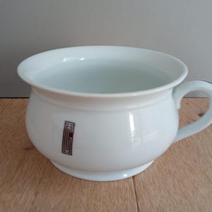 RARE Night Vase, Ocean Liner Design, Le Normandie, White Porcelain, GDA Limoges, France