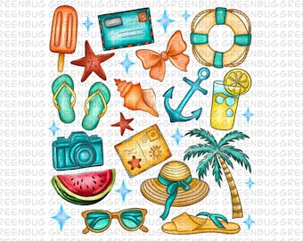 Coquette Seashell PNG, Beach Png, Coastal Png, Retro Summer Png, Summer Vibes Png, Summer Coquette Png, Vintage Summer Png, Girls Trip Png