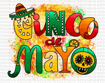 Cinco De Mayo With Pepper And Sombrero Png Sublimation Design,Cinco De Mayo Fiesta,Cinco De Mayo Sublimation Design,Mexican Day png,Mexico