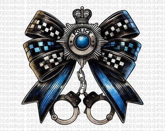 Police png , Police Coquette Bow Png, Back the blue coquette bow,Different Badge Png, Sublimate Digital Download, Coquette Bow Png