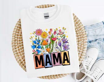 Wildflower Mama Sublimation PNG, Floral Boho Designs, PNG For Mama, Mother's Day PNG, Mama Sublimation png, Spring png, Digital Download