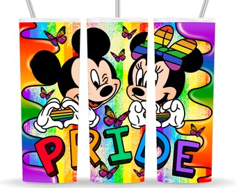 Lgbt Love is Love Tumbler Png, 20 oz Skinny Tumbler Sublimation Design, Digital Download PNG, Pride Tumbler PNG, 20 oz Tumbler Design,mickey