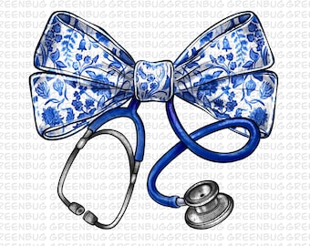 Nurse Chinoiserie Coquette Bow png, Nurse Coquette bow Png,Nurse Sublimation Designs,Nurse png,Nurse Sublimation,Nurse Design,Chinoiserie