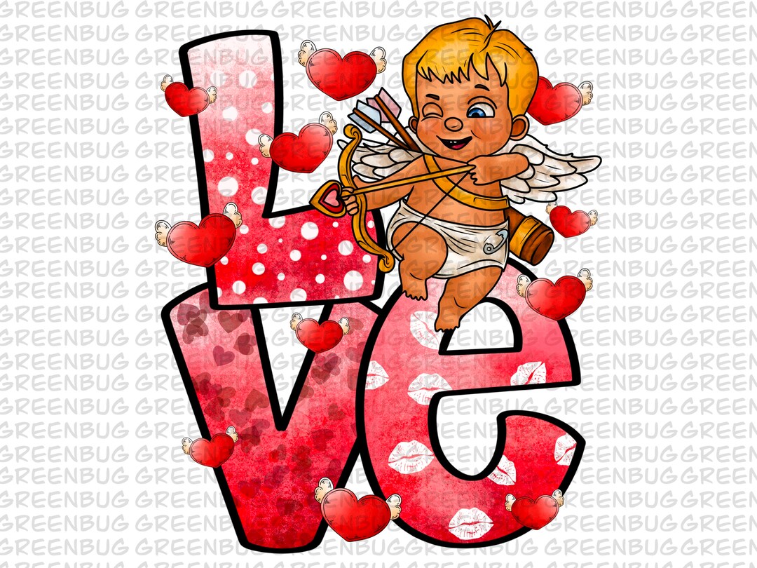 Cupid Vibes Png Sublimation Design Download, Happy Valentine's Png ...