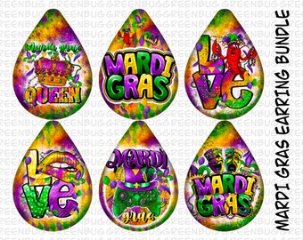 Mardi Gras teardrop earrings bundle png sublimation design download, Mardi Gras png,western teardrop earrings png,sublimate designs download