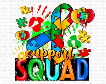 Équipe de soutien Autisme téléchargement de conception de sublimation png, Sensibilisation à l'autisme png, Ruban png autisme, puzzle de l'autisme png, téléchargement de conceptions sublimées