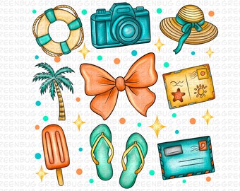 Coquette Seashell PNG, Beach Png, Coastal Png, Retro Summer Png, Summer Vibes Png, Summer Coquette Png, Vintage Summer Png, Girls Trip Png